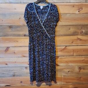 Merona Multicolor Patterned Midi Dress